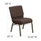 Emma and Oliver 4 Pack 21''W Church Chair with Book Rack